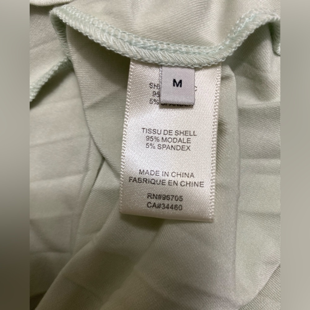 Rebecca Taylor green mint Layered  smocked elastic Dress size M - Picture 5 of 5